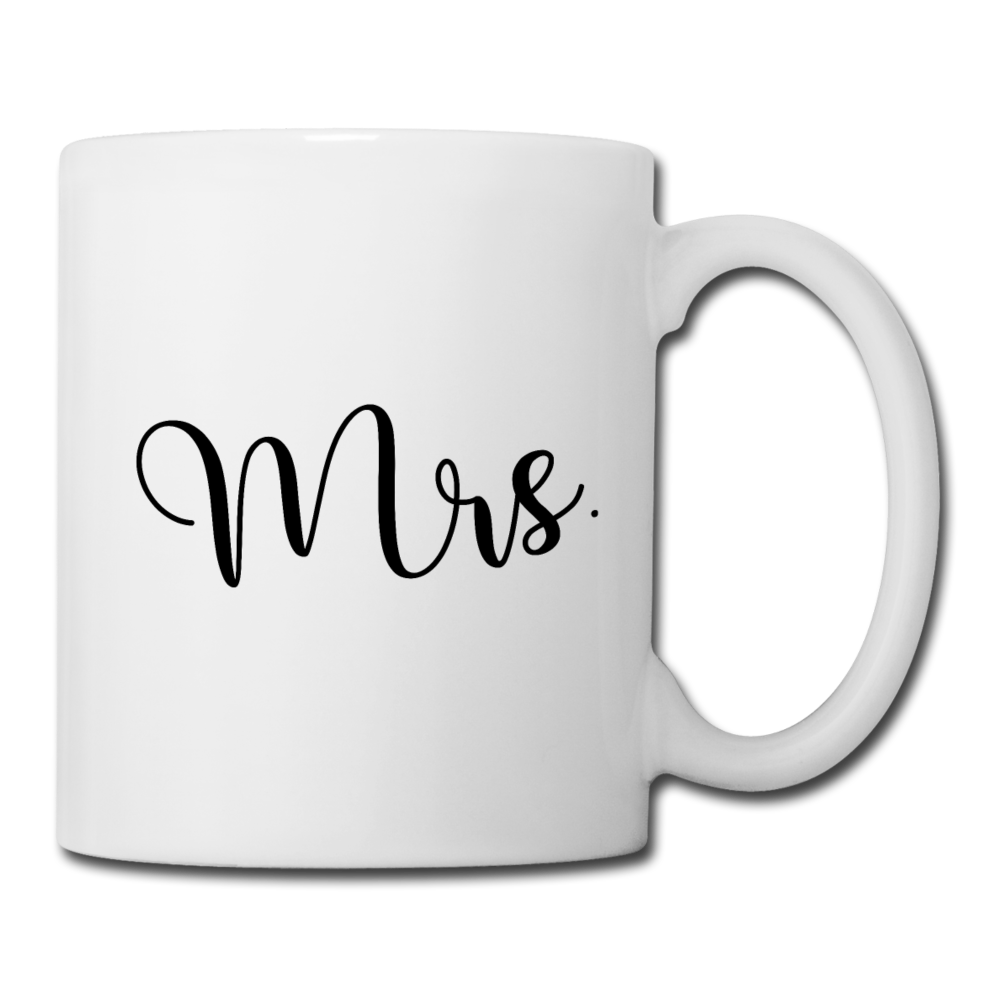 Mrs Coffee Mug for Her - white
