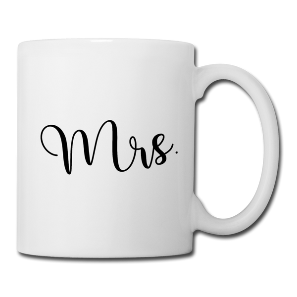 Mrs Coffee Mug for Her - white