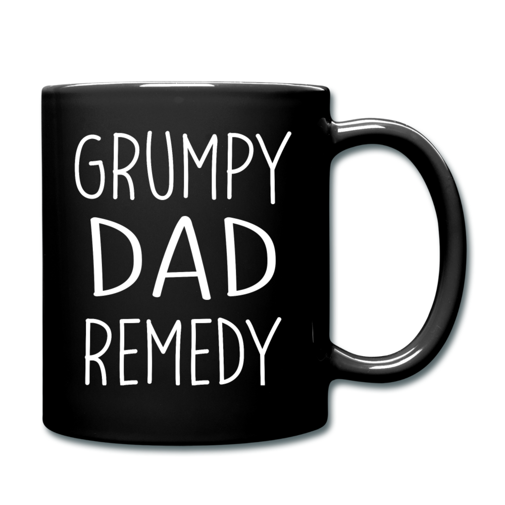 Grump Dad Remedy Funny Mug for Men - black