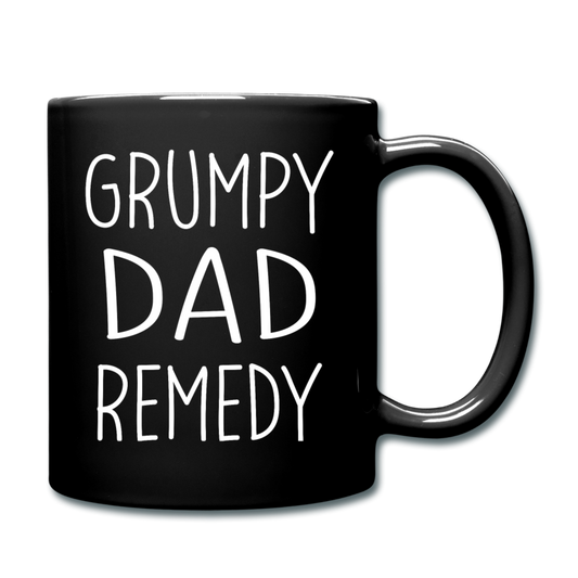 Grump Dad Remedy Funny Mug for Men - black