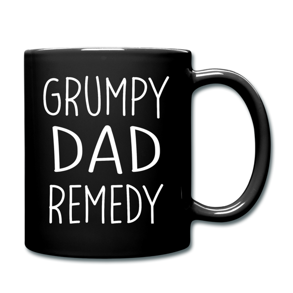 Grump Dad Remedy Funny Mug for Men - black