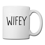 Wifey Coffee Mug for Women - white