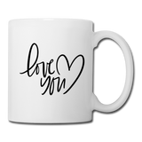 Love You Coffee or Tea Mug - white