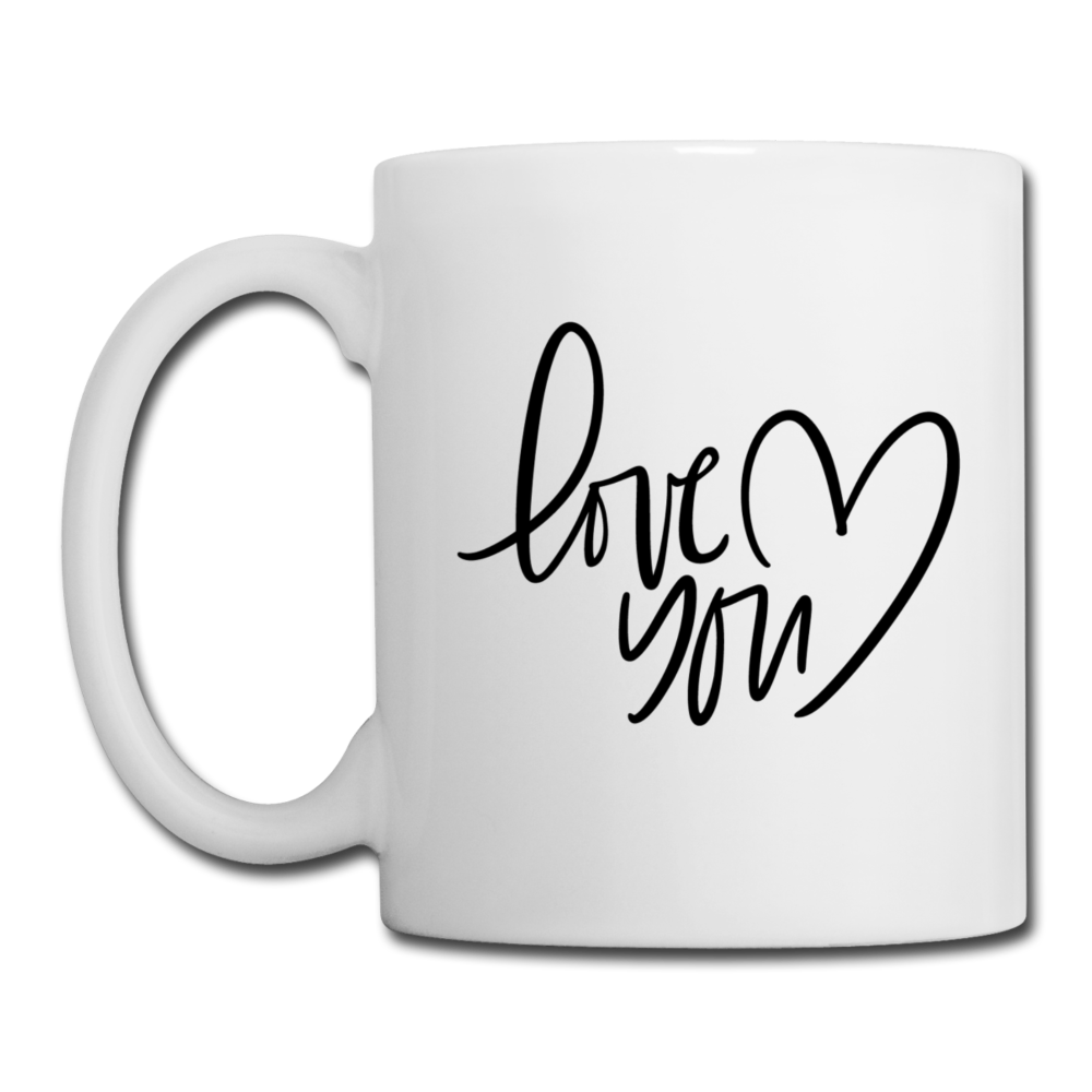 Love You Coffee or Tea Mug - white