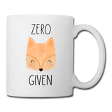 Zero Fox Given Coffee or Tea Mug - white
