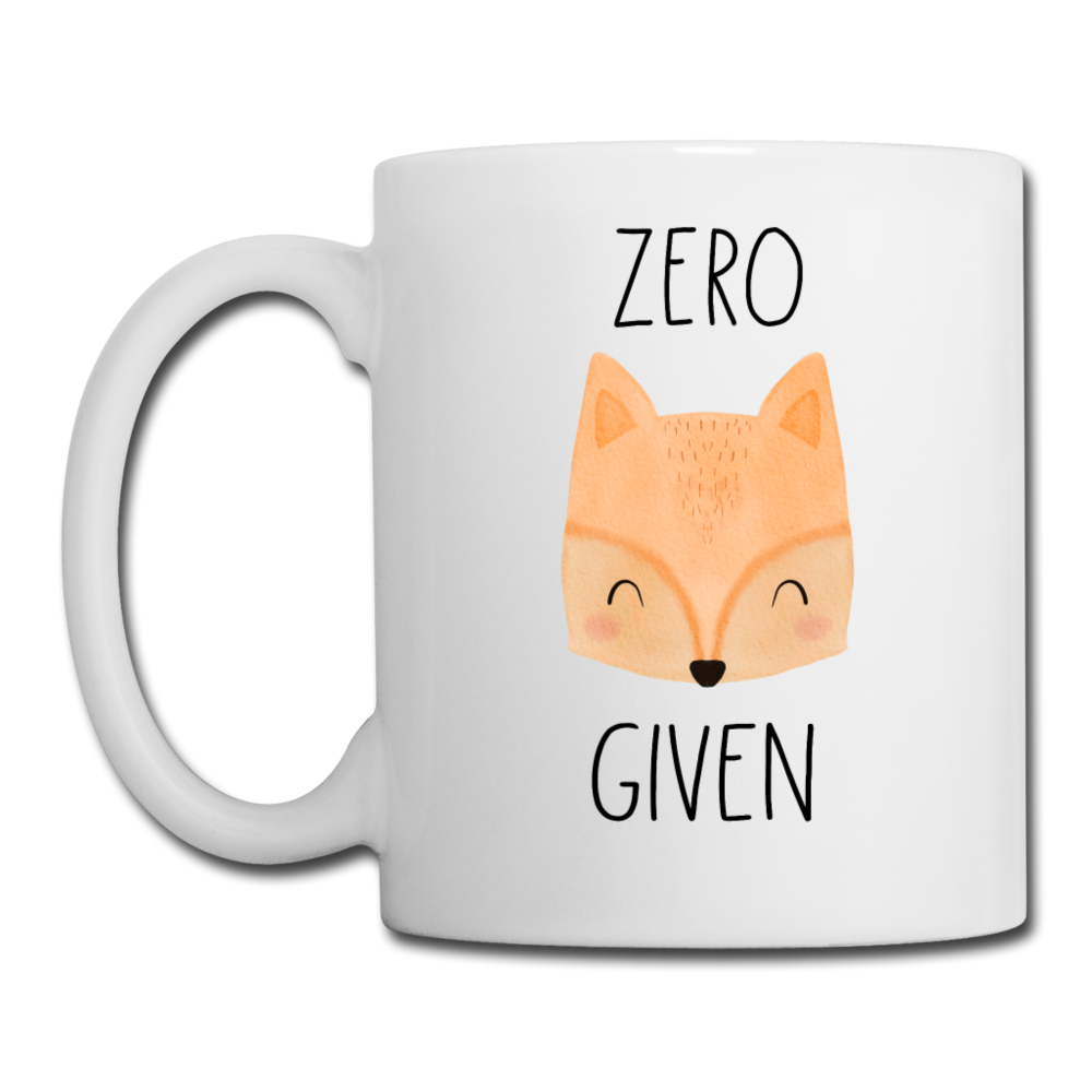 Zero Fox Given Coffee or Tea Mug - white
