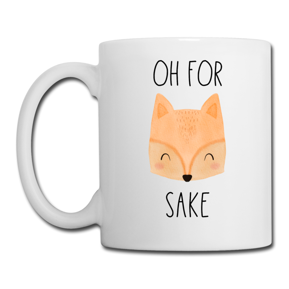Oh for Fox Sake Coffee or Tea Mug - white