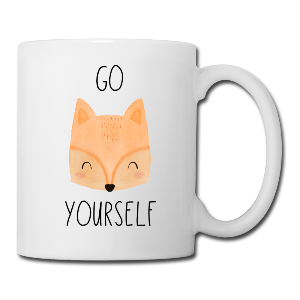 Go Fox Yourself Coffee or Tea Mug - white
