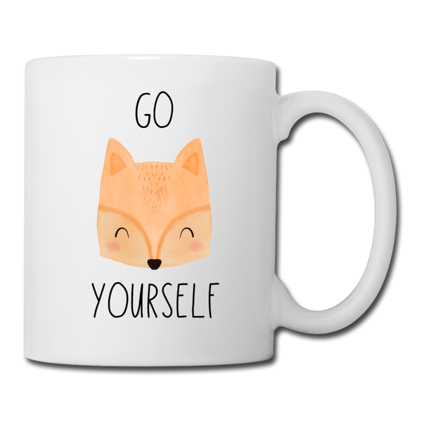 Go Fox Yourself Coffee or Tea Mug - white