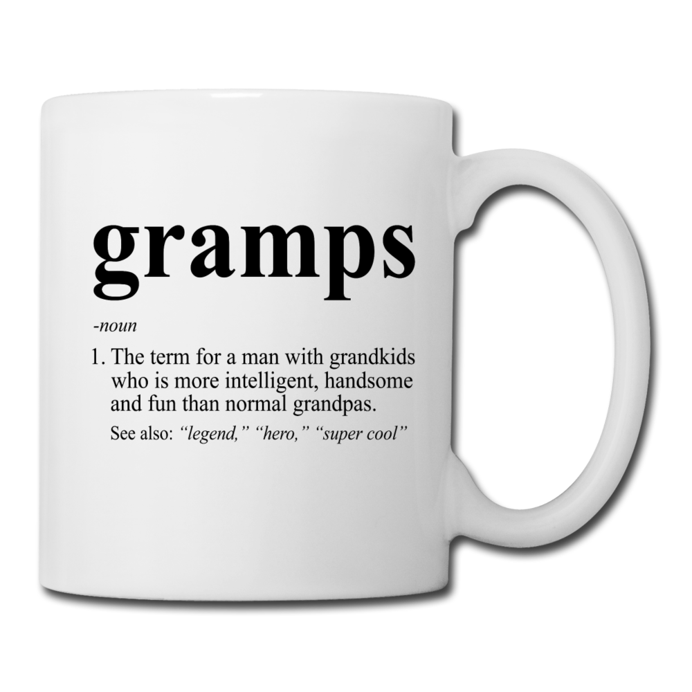 Gramps Definition Coffee or Tea Mug - white