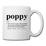 Poppy Definition Coffee/Tea Mug - white