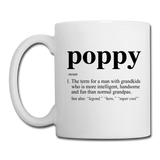 Poppy Definition Coffee/Tea Mug - white