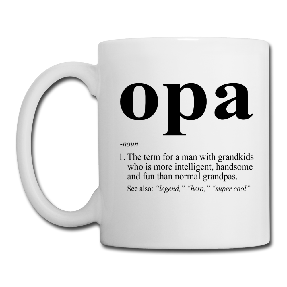Opa Definition Coffee/Tea Mug - white