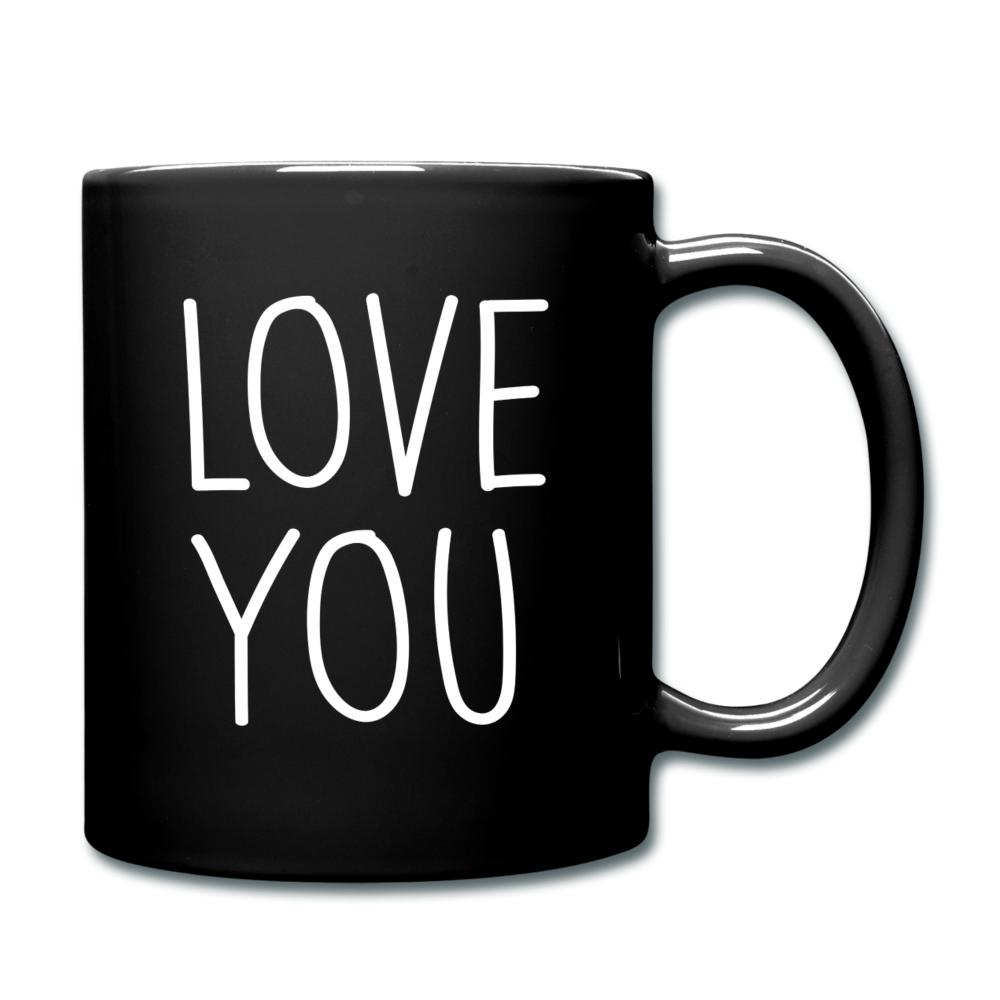 Love You Coffee Mug - black