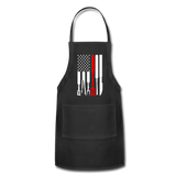 American Flag Grilling Tools Adjustable Apron - black