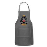 King of the Grill Adjustable Apron with Pockets - charcoal