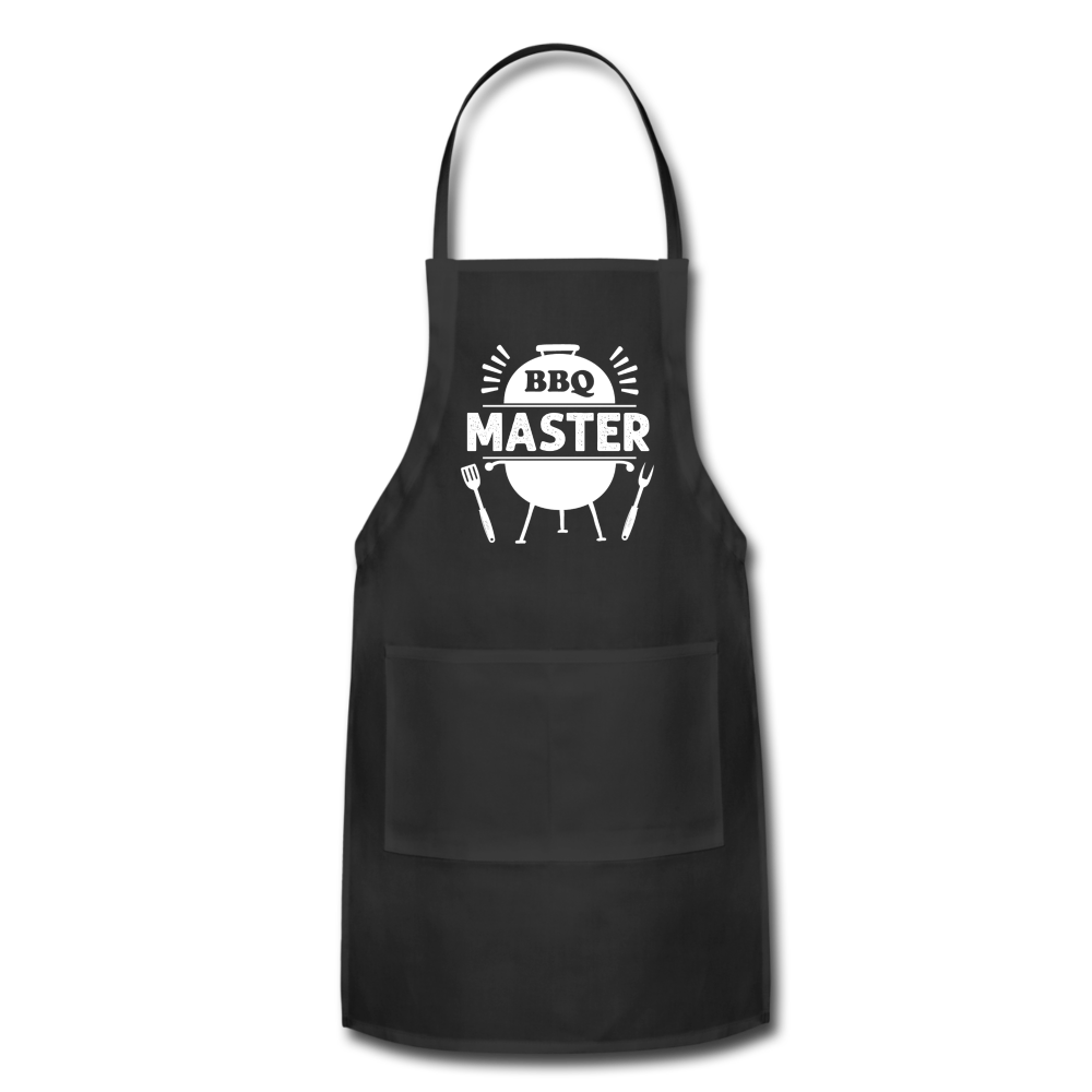 BBQ Master Adjustable Grilling Apron for Men - black