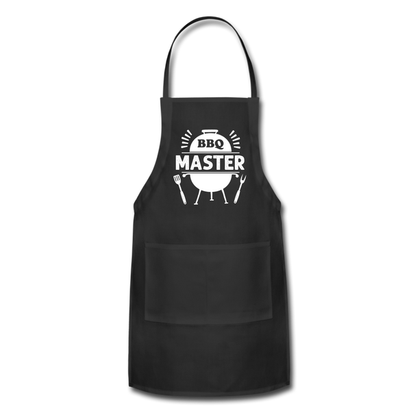 BBQ Master Adjustable Grilling Apron for Men - black