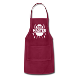 BBQ Master Adjustable Grilling Apron for Men - burgundy