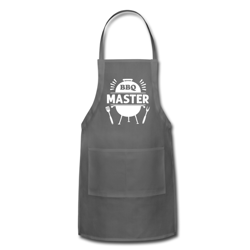 BBQ Master Adjustable Grilling Apron for Men - charcoal