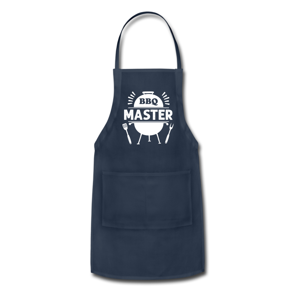 BBQ Master Adjustable Grilling Apron for Men - navy