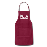 The Grillfather Adjustable Apron with Pockets for Men - burgundy