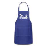 The Grillfather Adjustable Apron with Pockets for Men - royal blue