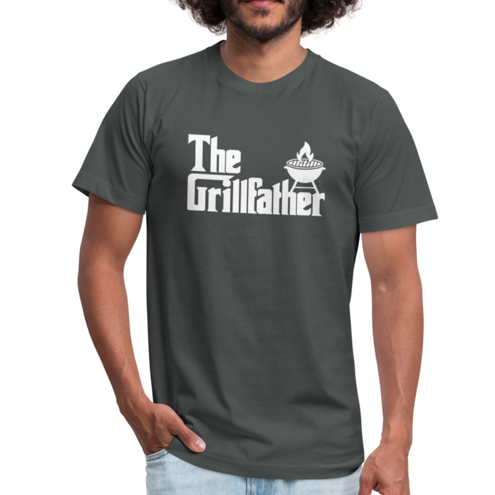 The Grillfather Unisex Jersey T-Shirt by Bella + Canvas - asphalt