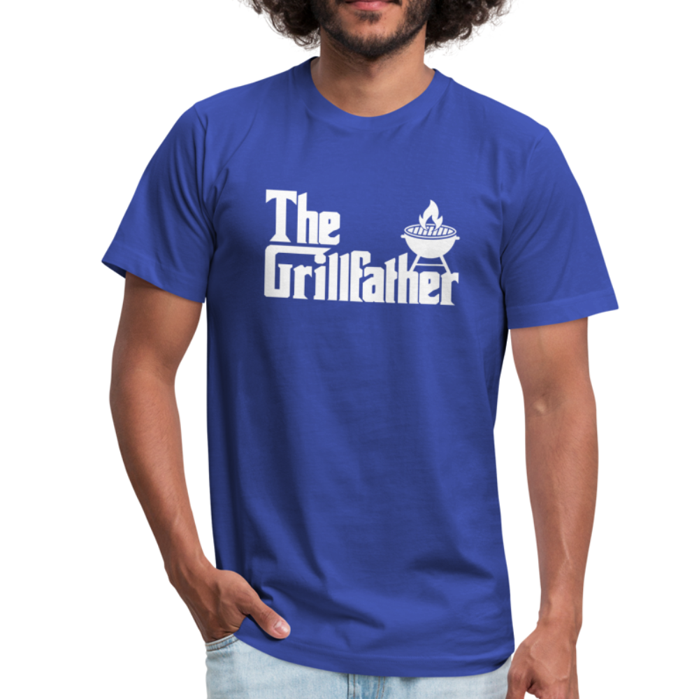 The Grillfather Unisex Jersey T-Shirt by Bella + Canvas - royal blue