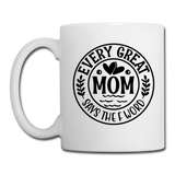 Every Great Mom Says the F Word Coffee/Tea Mug - white