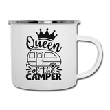 Queen of the Camper Camping Mug - white