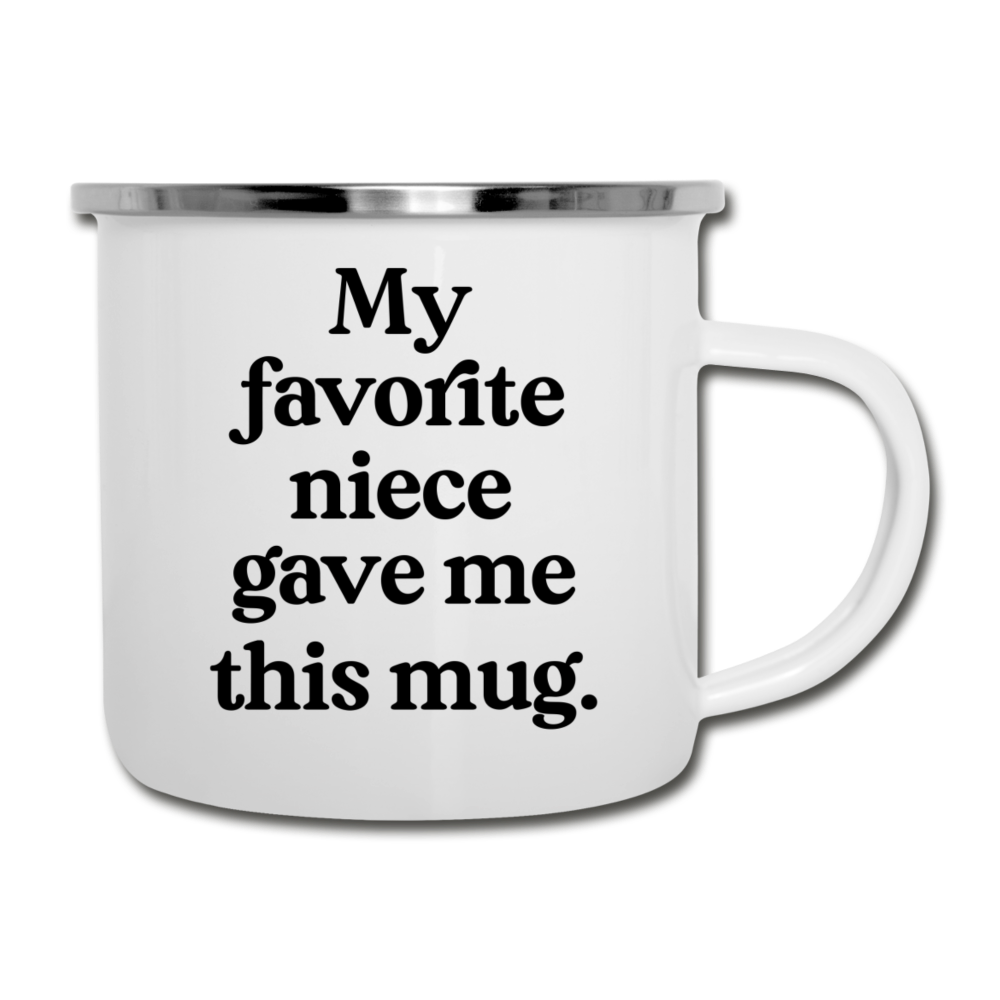 My Favorite Niece Gave Me This Mug Camping Mug - white