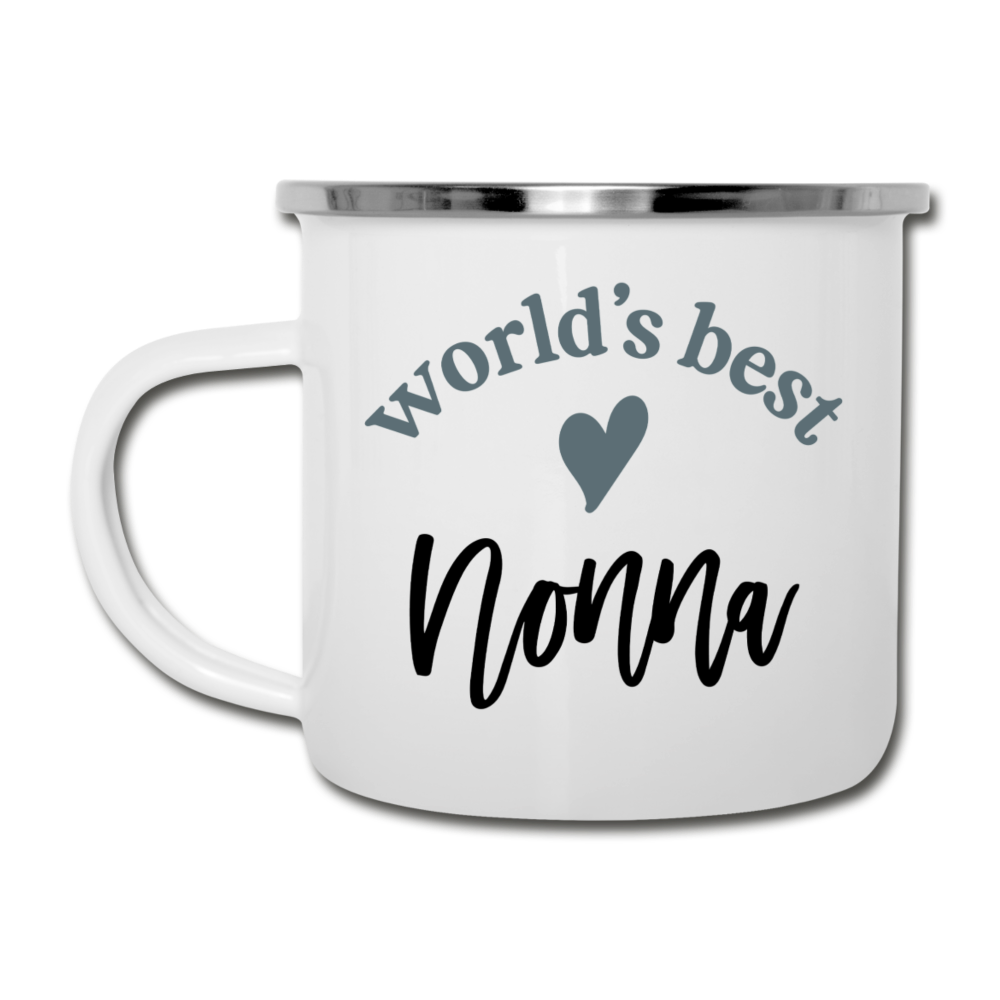World's Best Nonna Camping Mug - white