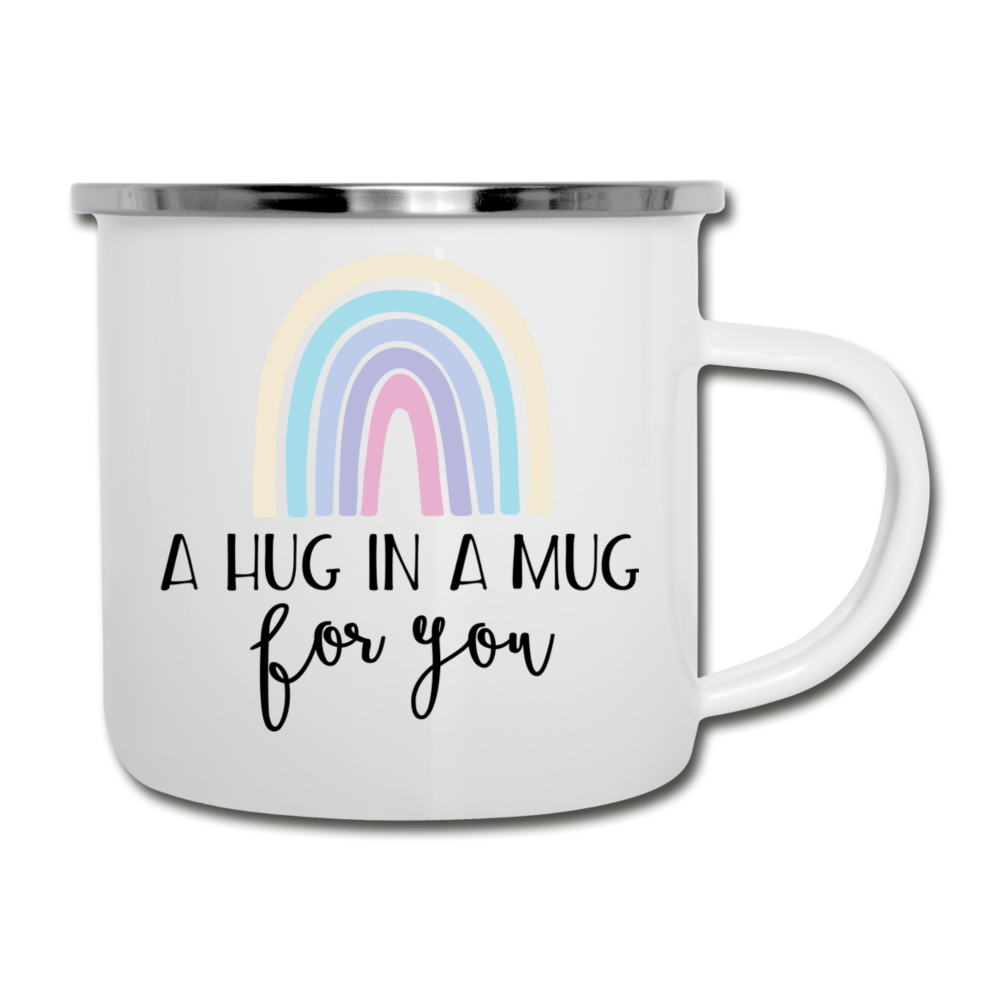 A Hug in a Mug Camping Mug - white