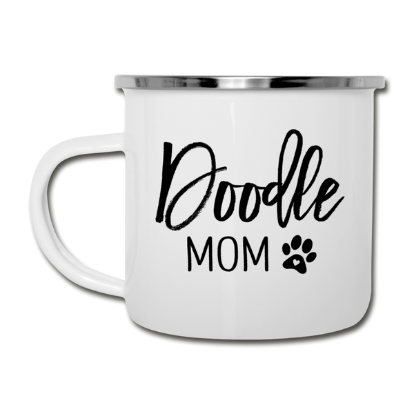 Doodle Mom Camping Mug - white