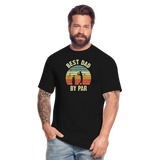 Best Dad By Par Men's Tall T-Shirt - black