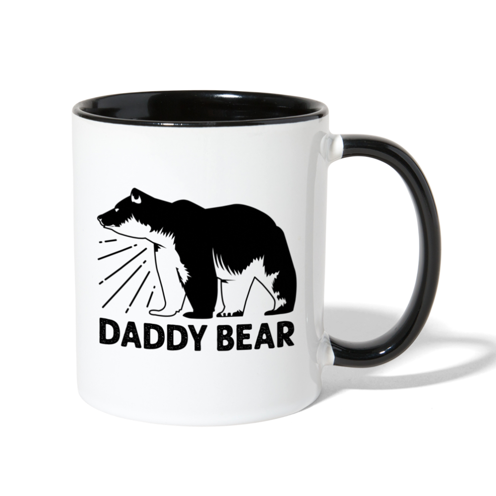 Daddy Bear 11oz Contrast Coffee Mug - white/black