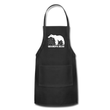 Grandpa Bear Adjustable Apron - black