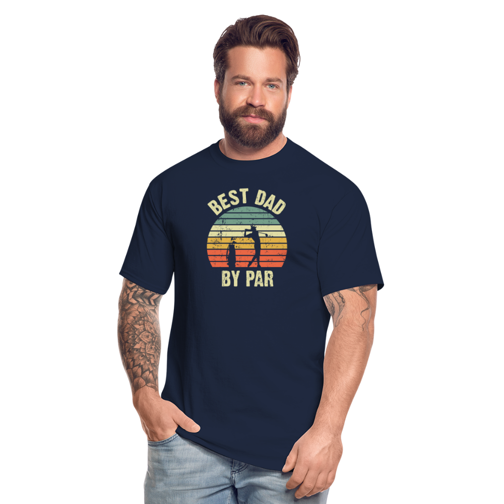 Best Dad By Par Men's Tall T-Shirt - navy