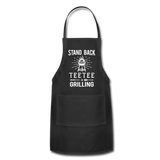 Stand Back Teetee Is Grilling Adjustable Apron - black