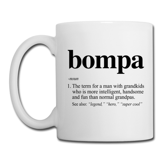 Bompa Definition Coffee/Tea Mug - white