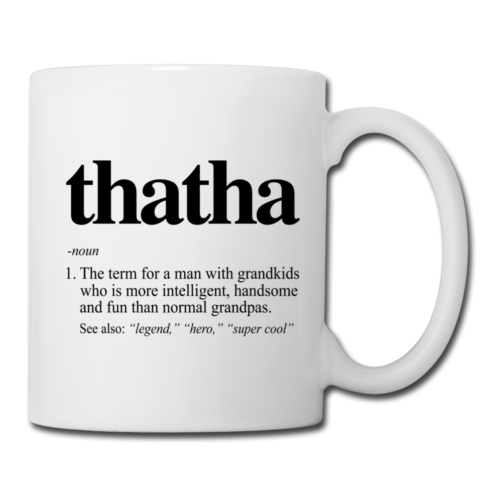 Thatha Definition Coffee/Tea Mug - white