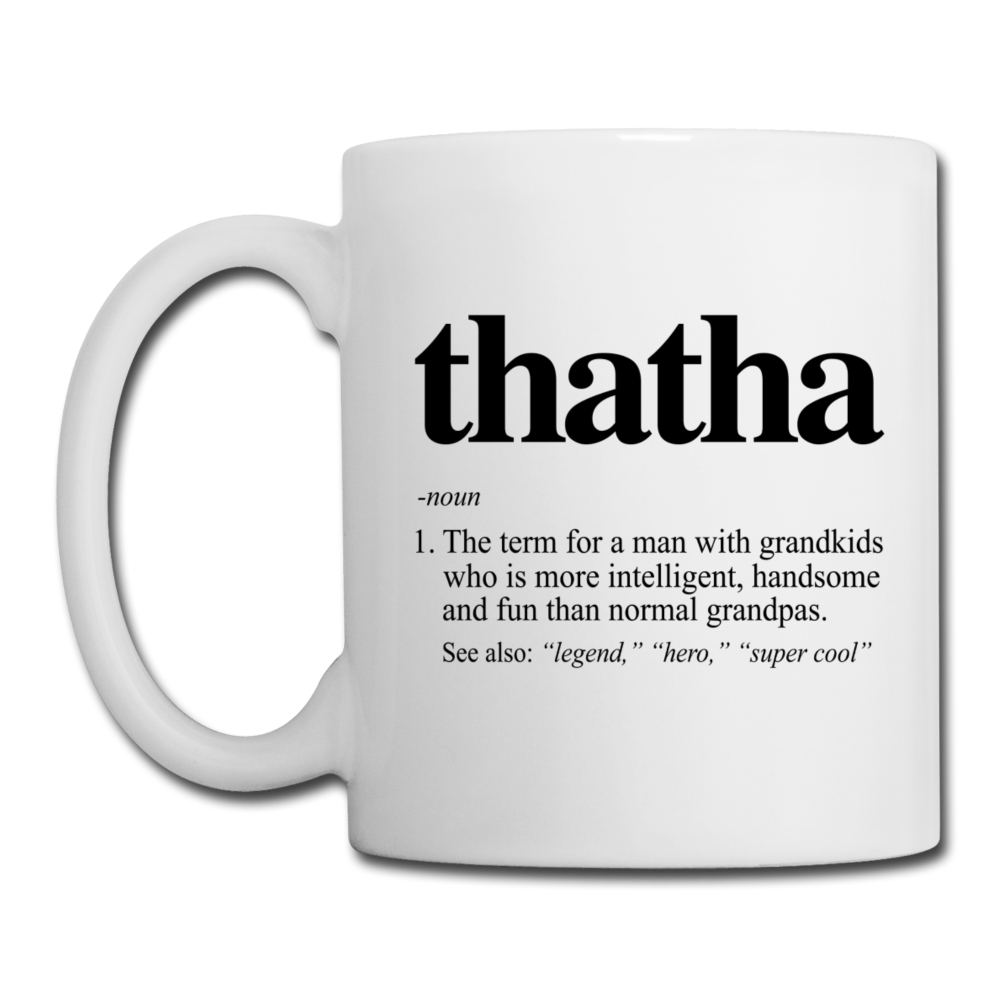 Thatha Definition Coffee/Tea Mug - white