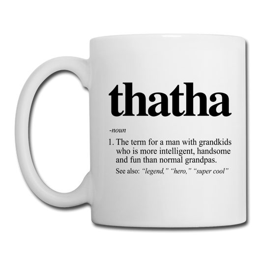 Thatha Definition Coffee/Tea Mug - white