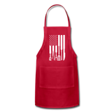 White American Flag Grilling Tools Adjustable Apron - red