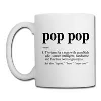 Pop Pop Definition Coffee/Tea Mug - white