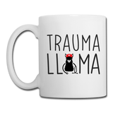 Trauma Llama Coffee/Tea Mug - white