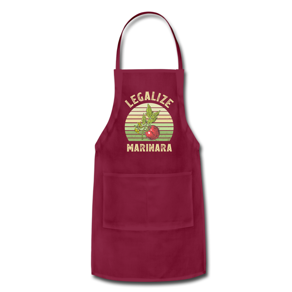 Legalize Marinara Adjustable Apron - burgundy