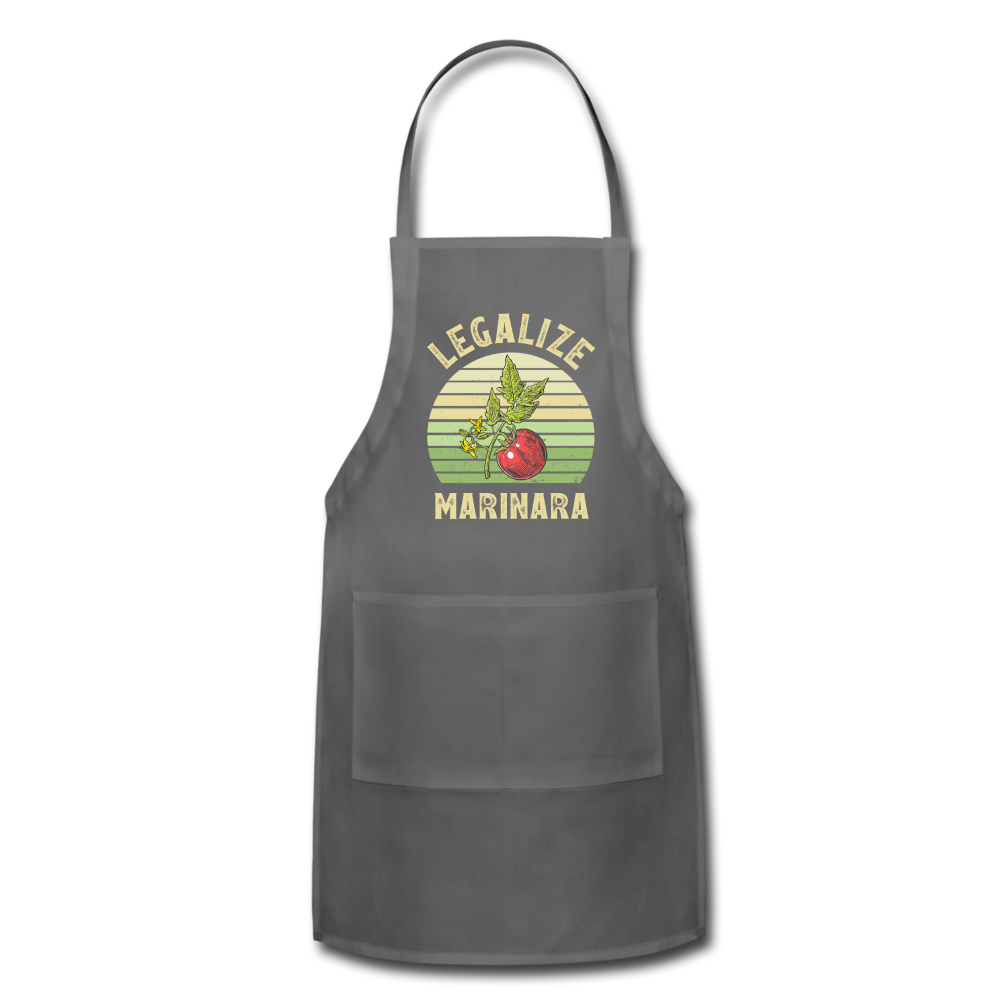 Legalize Marinara Adjustable Apron - charcoal