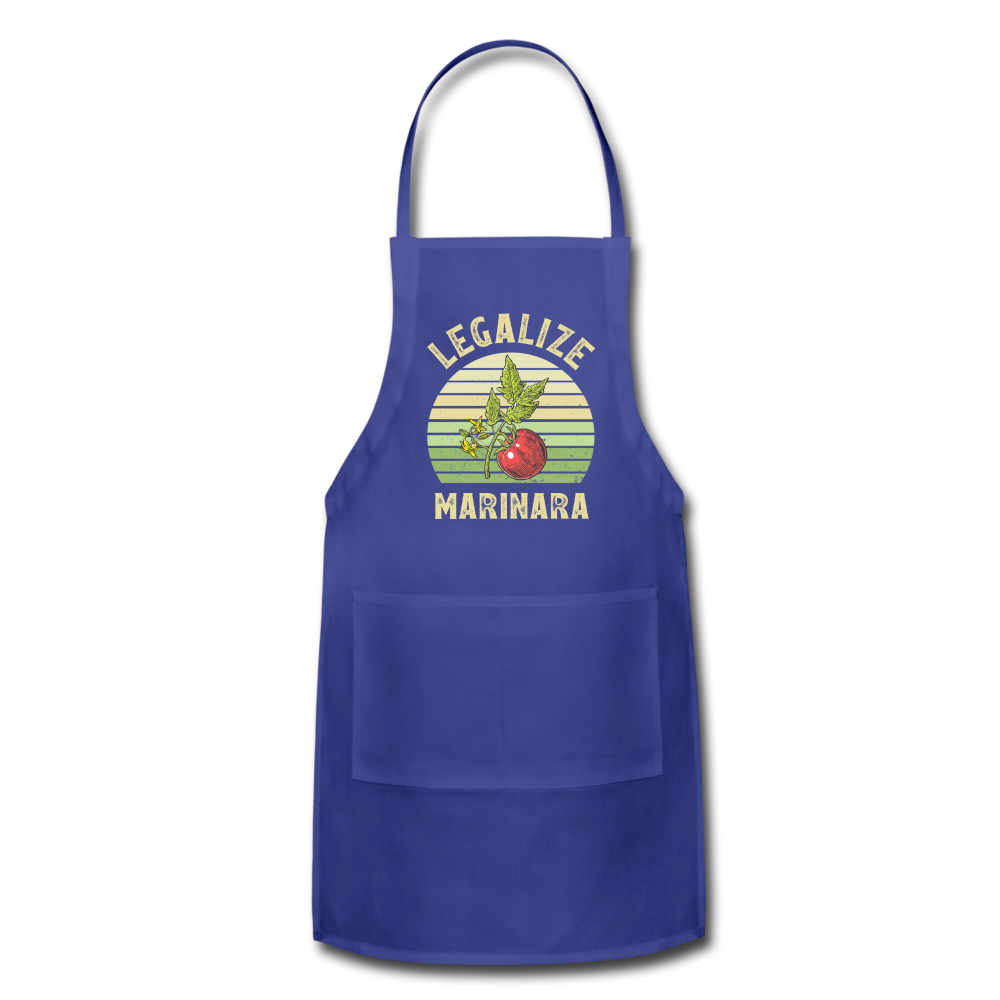 Legalize Marinara Adjustable Apron - royal blue